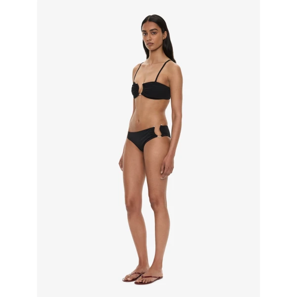Christopher Esber Ruched Crescent Side Brief in Black | Bikini | Luxury Shoes 