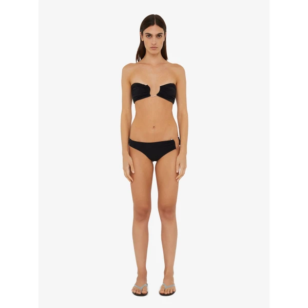 Christopher Esber Ruched Crescent Side Brief in Black | Bikini | Luxury Shoes 