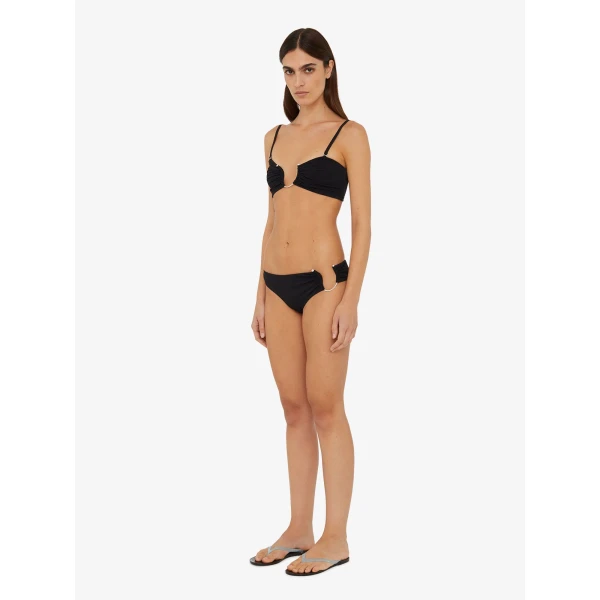 Christopher Esber Ruched Crescent Side Brief in Black | Bikini | Luxury Shoes 