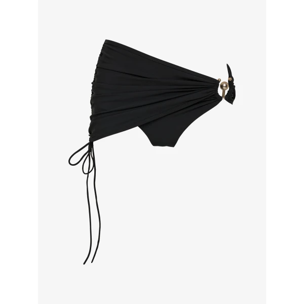 Christopher Esber Ruched Orbit Skirt Brief in Black | Skirts | Luxury Shoes 