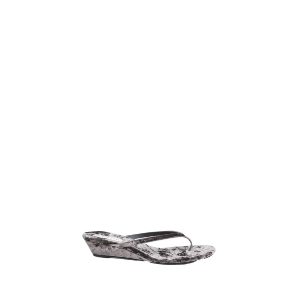 Scala Velvet Wedge in Ash