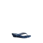 Christopher Esber Scala Velvet Wedge in Blue Enamel | Heels | Luxury Shoes 