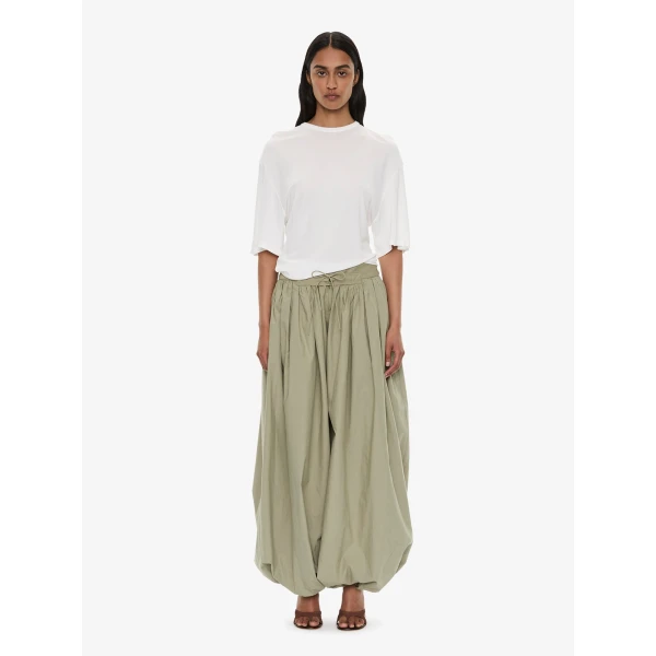 Christopher Esber Side Cowl Waist Tee in Milk | T-shirts | Luxury Shoes 