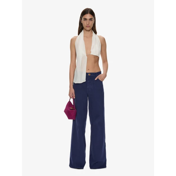 Christopher Esber Silk Scarf Chain Bra Top in White | Tops | Luxury Shoes 