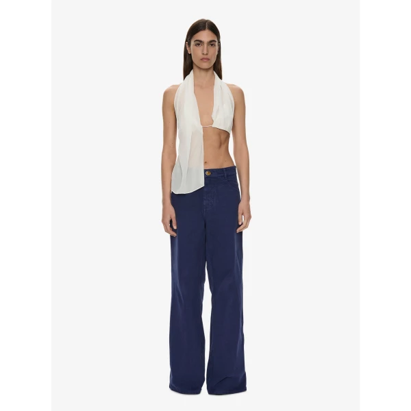 Christopher Esber Silk Scarf Chain Bra Top in White | Tops | Luxury Shoes 