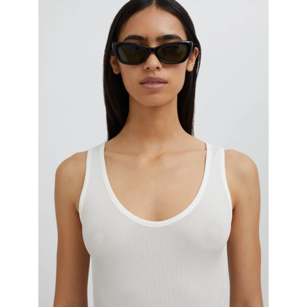 Christopher Esber Sonora Tank Bodysuit in White | Bodysuit | Luxury Shoes 