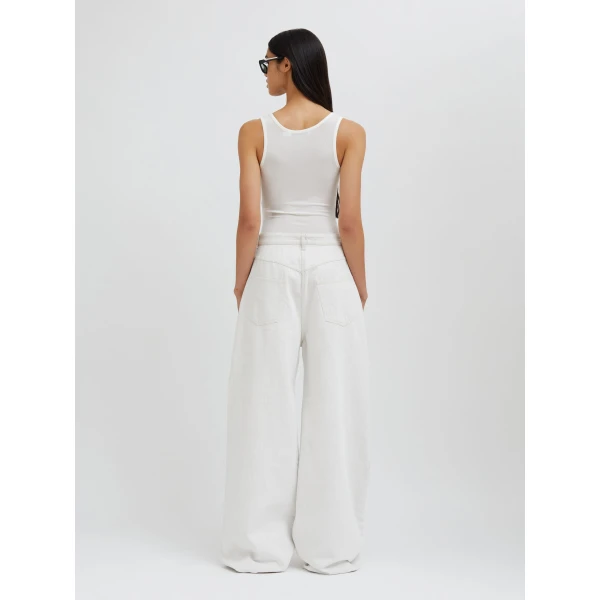 Christopher Esber Sonora Tank Bodysuit in White | Bodysuit | Luxury Shoes 