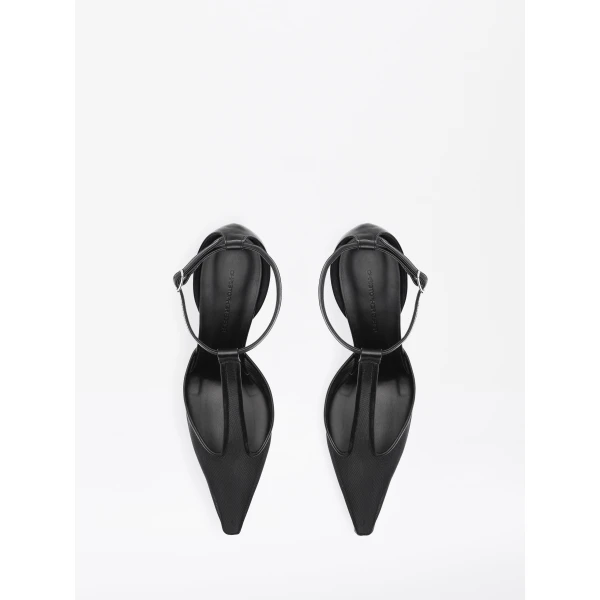 Christopher Esber T-Bar Vapour Heel in Black | Heels | Luxury Shoes 