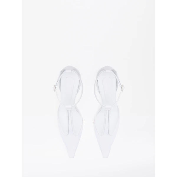 Christopher Esber T-Bar Vapour Heel in White | Heels | Luxury Shoes 