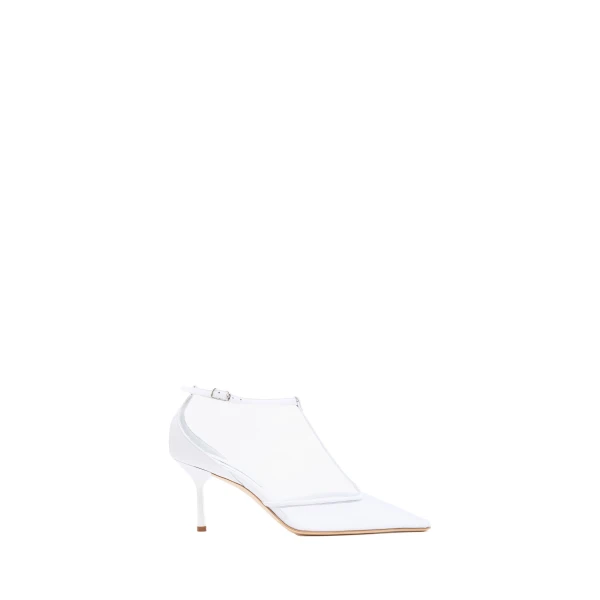 Christopher Esber T-Bar Vapour Heel in White | Heels | Luxury Shoes 