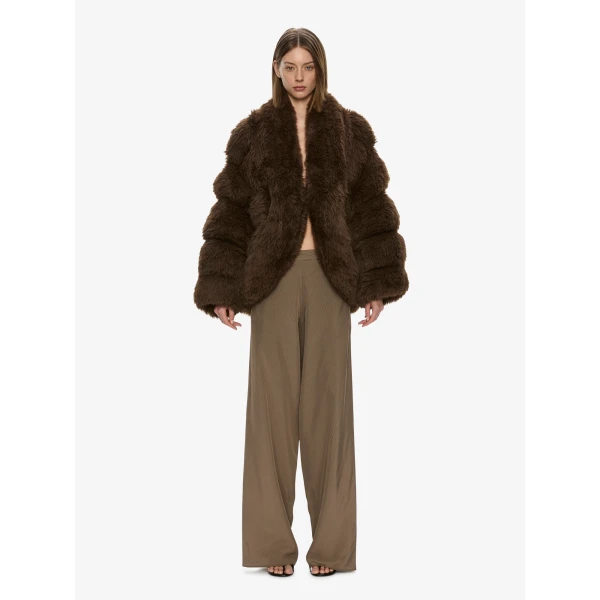 Christopher Esber Tabatha Jacket in Chocolate | Jackets | Luxury Shoes 
