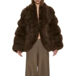 Christopher Esber Tabatha Jacket in Chocolate | Jackets | Luxury Shoes 