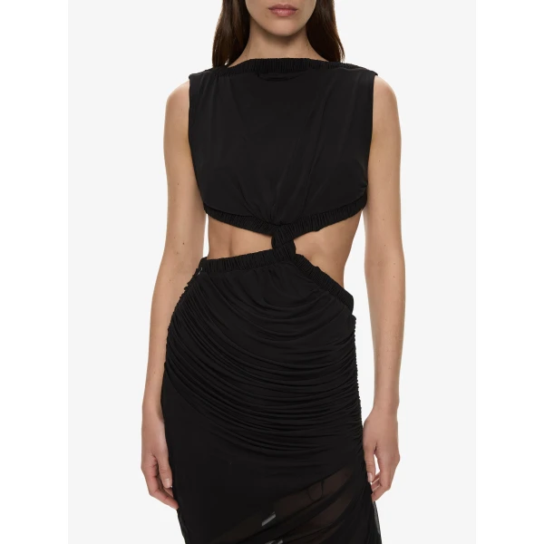 Christopher Esber Theia Separation Dress in Black | Maxi Dresses | Luxury Shoes 