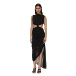 Christopher Esber Theia Separation Dress in Black | Maxi Dresses | Luxury Shoes 