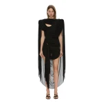 Christopher Esber Torrent Draped Mini Dress in Black | Mini Dresses | Luxury Shoes 