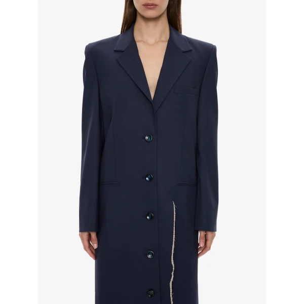 Christopher Esber Torrent Tailored Coat in Ink | Coats | Luxury Shoes 