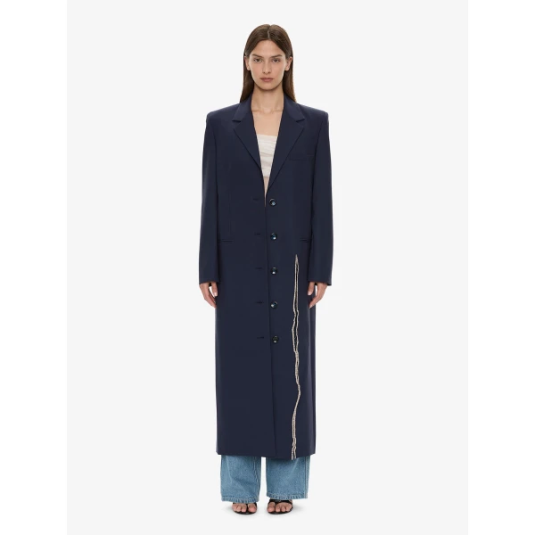 Christopher Esber Torrent Tailored Coat in Ink | Coats | Luxury Shoes 