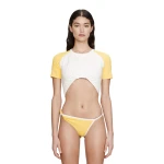 Christopher Esber Tucked Ringer Jersey Tee in Zest White | T-shirts | Luxury Shoes 