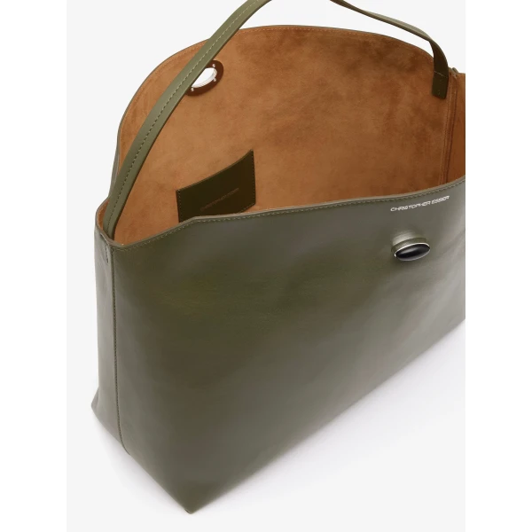 Christopher Esber Turnlock Grande Shoulder Bag in Kombu | Shoulder & Crossbody Bags | Luxury Shoes 