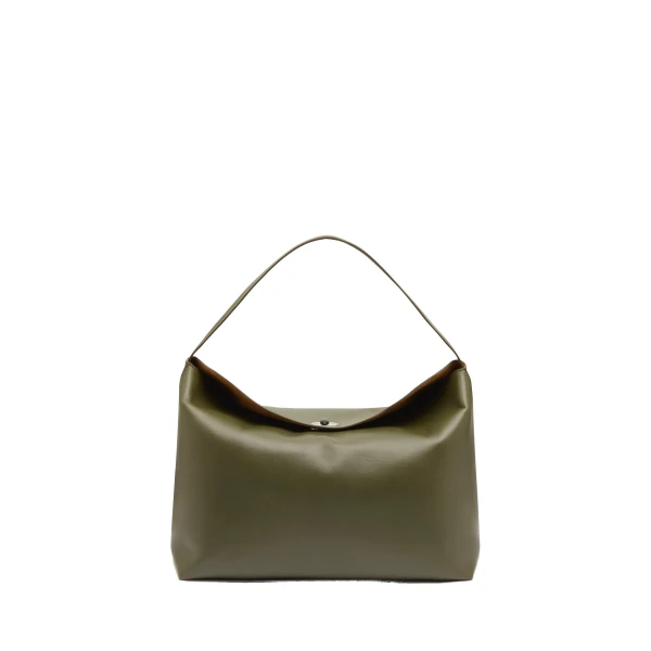 Christopher Esber Turnlock Grande Shoulder Bag in Kombu | Shoulder & Crossbody Bags | Luxury Shoes 