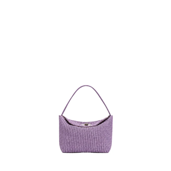 Christopher Esber Turnlock Raffia Mini Bag in Chalky Pink | Mini Bags | Luxury Shoes 