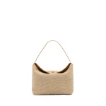 Christopher Esber Turnlock Raffia Shoulder Bag in Natural | Shoulder & Crossbody Bags | Luxury Shoes 
