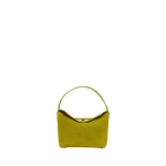 Christopher Esber Turnlock Suede Mini Bag in Chartreuse | Mini Bags | Luxury Shoes 