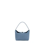 Christopher Esber Turnlock Suede Mini Bag in Steel Blue | Mini Bags | Luxury Shoes 
