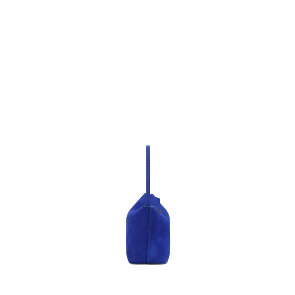 Christopher Esber Turnlock Suede Mini Bag in Yves Blue | Mini Bags | Luxury Shoes 