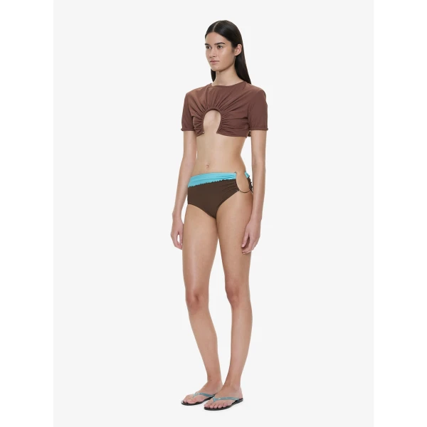 Christopher Esber U Prong Tee in Husk Brown | Bikini | Luxury Shoes 