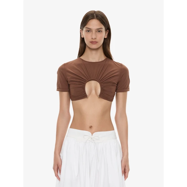 Christopher Esber U Prong Tee in Husk Brown | Bikini | Luxury Shoes 