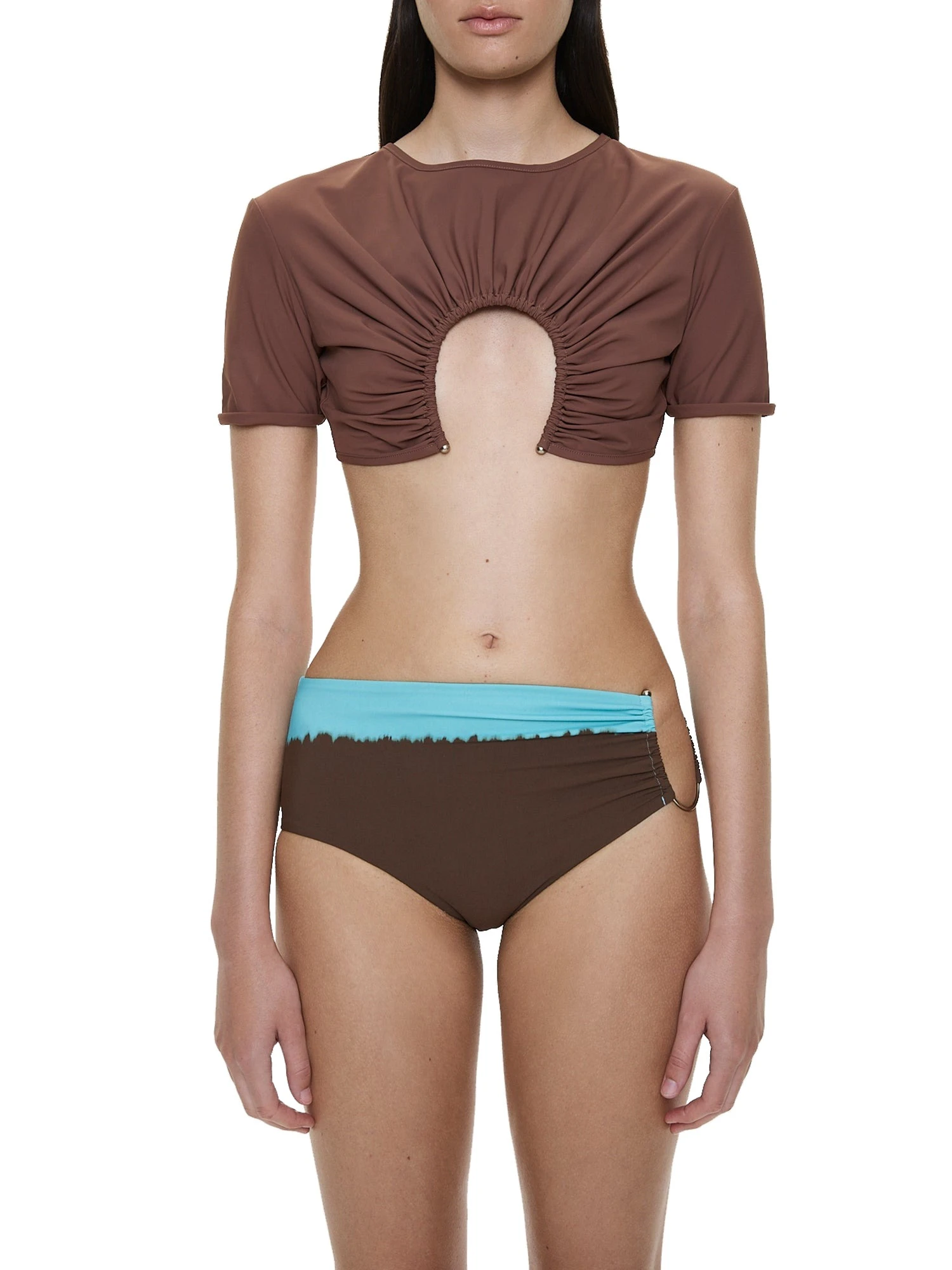 Christopher Esber U Prong Tee in Husk Brown Christopher Esber U Prong Tee in Husk Brown | Bikini | Luxury Shoes