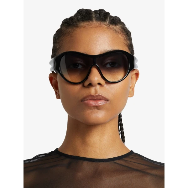 Christopher Esber Uma 98 Sunglasses in Beluga | Sunglasses | Luxury Shoes 