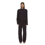 Christopher Esber Utility Twill Trouser in Eggplant | Pants | Luxury Shoes 