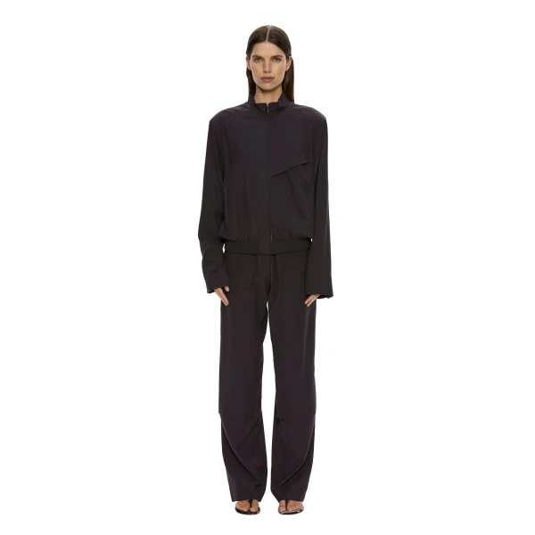 Christopher Esber Utility Twill Trouser in Eggplant | Pants | Luxury Shoes 
