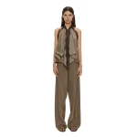 Christopher Esber Vera Bias Trouser in Light Umber | Pants | Luxury Shoes 