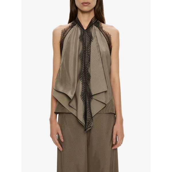 Christopher Esber Vera Bias Trouser in Light Umber | Pants | Luxury Shoes 