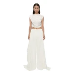 Christopher Esber Verve Twisted Tank in White | Sleeveless | Luxury Shoes 