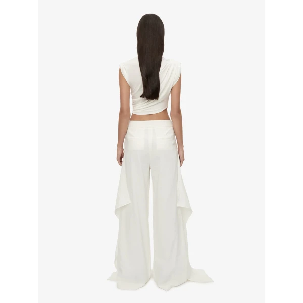 Christopher Esber Verve Twisted Tank in White | Sleeveless | Luxury Shoes 