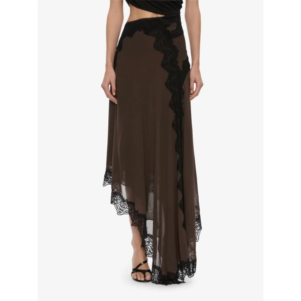 Christopher Esber Verve Twisted Tee Dress in Husk Black | Midi Dresses | Luxury Shoes 