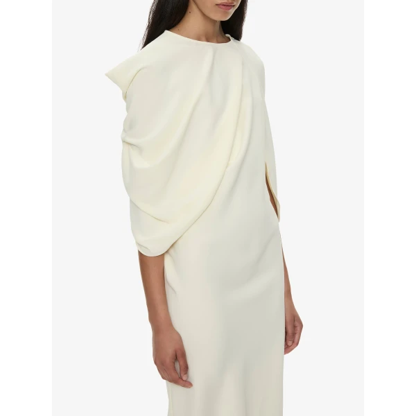 Christopher Esber Virelle Cocoon Dress in Cream | Dresses | Luxury Shoes 