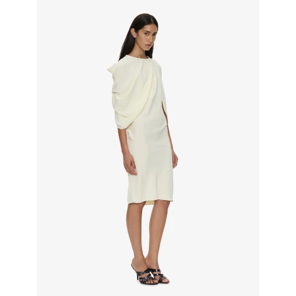 Christopher Esber Virelle Cocoon Dress in Cream | Dresses | Luxury Shoes 