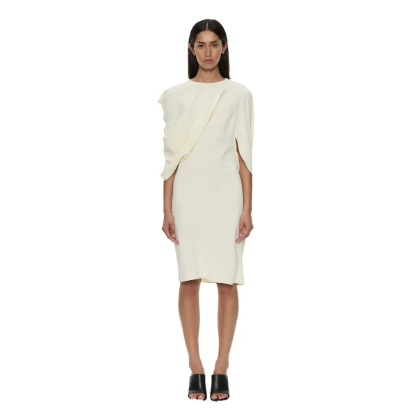 Christopher Esber Virelle Cocoon Dress in Cream | Dresses | Luxury Shoes 