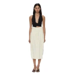 Christopher Esber Virelle Cocoon Skirt in Cream | Skirts | Luxury Shoes 