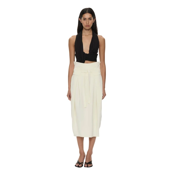 Virelle Cocoon Skirt in Cream