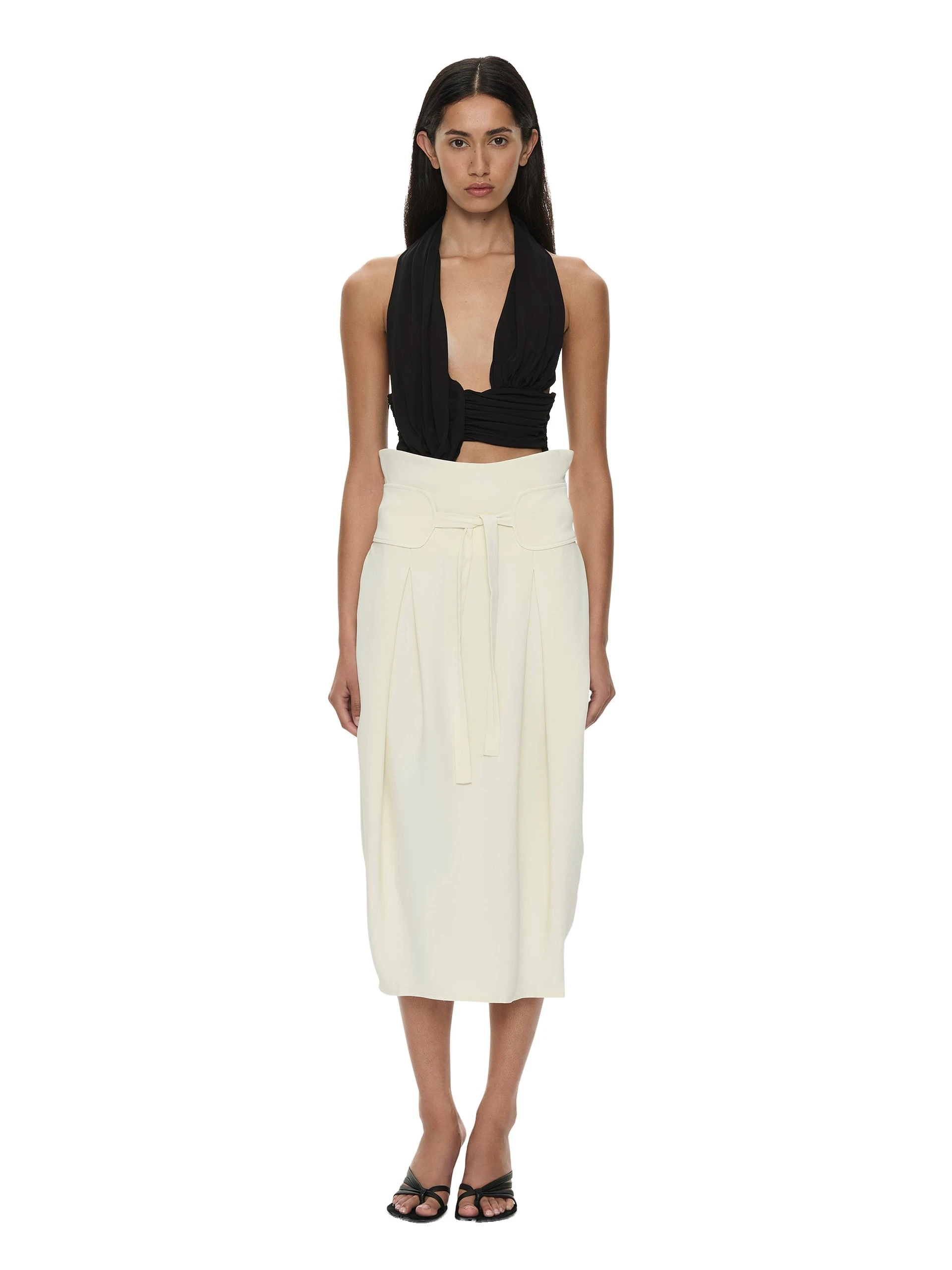 Christopher Esber Virelle Cocoon Skirt in Cream Christopher Esber Virelle Cocoon Skirt in Cream | Skirts | Luxury Shoes