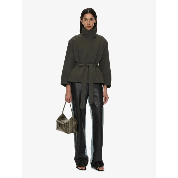 Christopher Esber Virelle Parapet Drift Jacket in Kombu Green | Jackets | Luxury Shoes 
