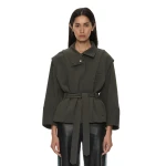 Christopher Esber Virelle Parapet Drift Jacket in Kombu Green | Jackets | Luxury Shoes 