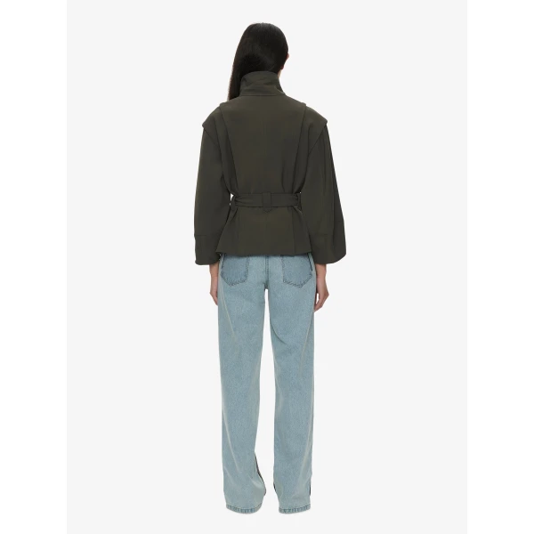 Christopher Esber Virelle Parapet Drift Jacket in Kombu Green | Jackets | Luxury Shoes 