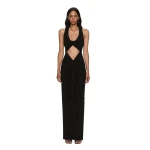 Christopher Esber Vivenda Drape Front Dress in Black | Dresses | Luxury Shoes 